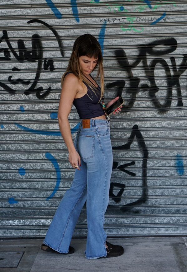 JEANS WIDE CELESTE SALTAN PEPA